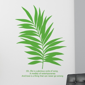 나뭇잎 포인트 인테리어 스티커 시트지데코